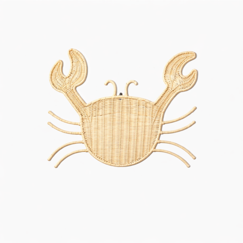 Rotan wanddecoratie Krab